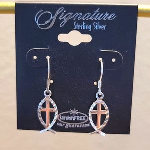 Signature sterling silver earrings